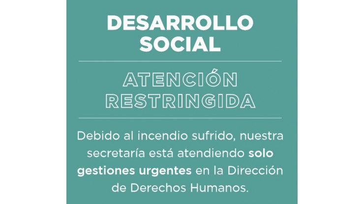 Atención reducida en Desarrollo Social